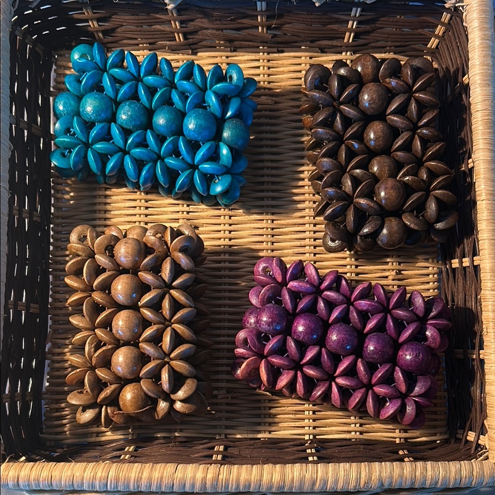 2/$12 Wooded Beaded Bracelets